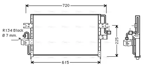 кондензатор, климатизация AVA QUALITY COOLING DN5166