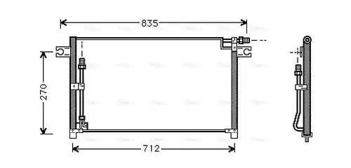 кондензатор, климатизация AVA QUALITY COOLING DN5185