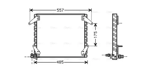 кондензатор, климатизация AVA QUALITY COOLING DN5272