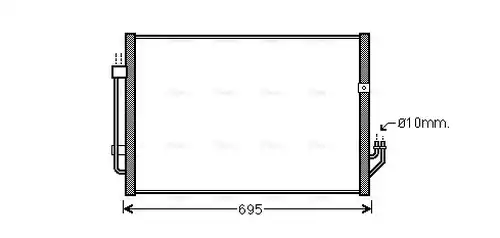 кондензатор, климатизация AVA QUALITY COOLING DN5331