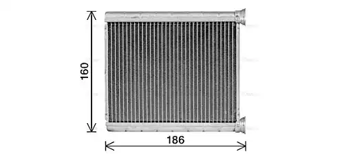 топлообменник, отопление на вътрешното пространство AVA QUALITY COOLING DN6471