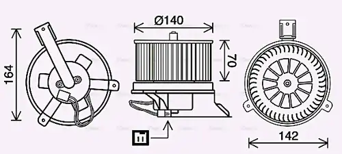 вентилатор вътрешно пространство AVA QUALITY COOLING DN8434