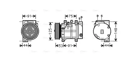 компресор за климатик AVA QUALITY COOLING DNAK259