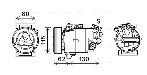 компресор за климатик AVA QUALITY COOLING DNAK390