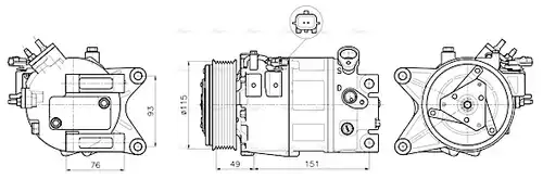 компресор за климатик AVA QUALITY COOLING DNAK488