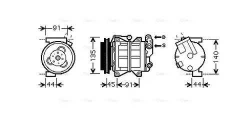 компресор за климатик AVA QUALITY COOLING DNK314