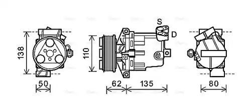 компресор за климатик AVA QUALITY COOLING DNK343