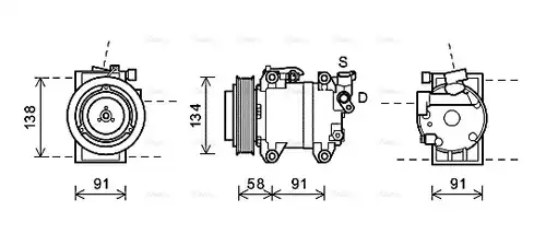 компресор за климатик AVA QUALITY COOLING DNK344