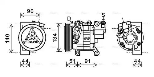 компресор за климатик AVA QUALITY COOLING DNK345