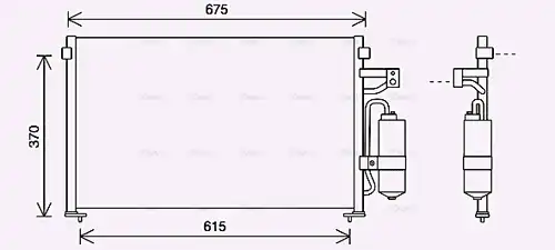 кондензатор, климатизация AVA QUALITY COOLING DW5063D