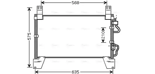 кондензатор, климатизация AVA QUALITY COOLING DW5077