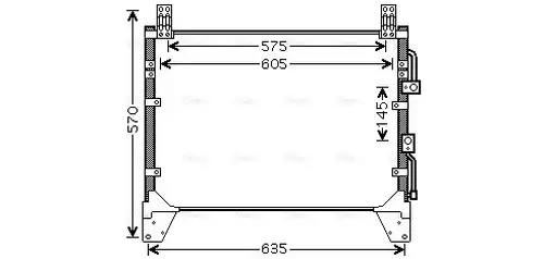 кондензатор, климатизация AVA QUALITY COOLING DW5083