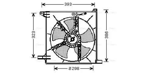 вентилатор, охлаждане на двигателя AVA QUALITY COOLING DW7513