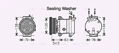 компресор за климатик AVA QUALITY COOLING DWAK091