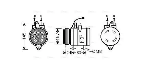 компресор за климатик AVA QUALITY COOLING DWAK096