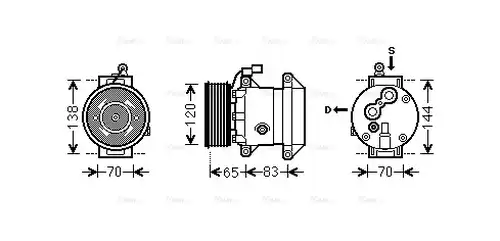 компресор за климатик AVA QUALITY COOLING DWK095