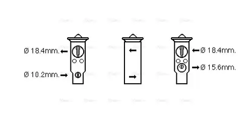 разширителен клапан, климатизация AVA QUALITY COOLING HD1254