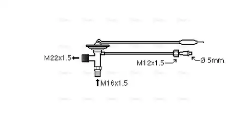 разширителен клапан, климатизация AVA QUALITY COOLING HD1274