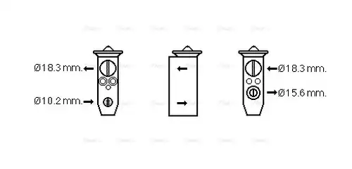 разширителен клапан, климатизация AVA QUALITY COOLING HD1291