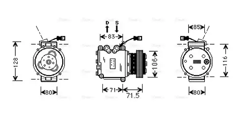 компресор за климатик AVA QUALITY COOLING HDAK009