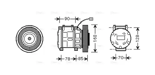 компресор за климатик AVA QUALITY COOLING HDAK019