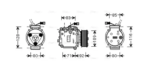 компресор за климатик AVA QUALITY COOLING HDAK169