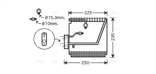 изпарител, климатична система AVA QUALITY COOLING HDV198