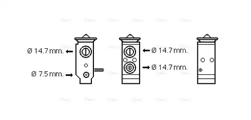 разширителен клапан, климатизация AVA QUALITY COOLING HY1292