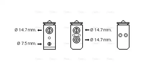 разширителен клапан, климатизация AVA QUALITY COOLING HY1294