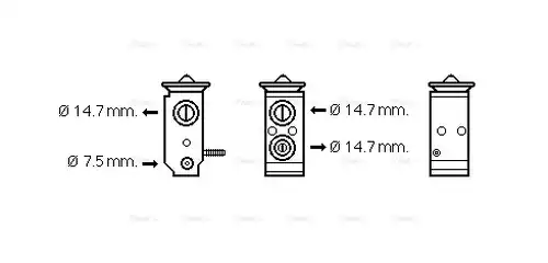 разширителен клапан, климатизация AVA QUALITY COOLING HY1300