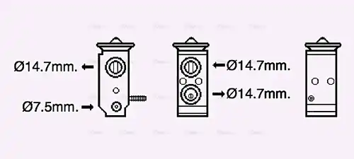 разширителен клапан, климатизация AVA QUALITY COOLING HY1579