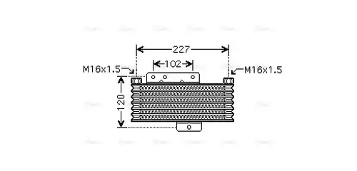 маслен радиатор, автоматична трансмисия AVA QUALITY COOLING HY3261