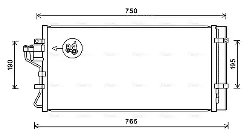 кондензатор, климатизация AVA QUALITY COOLING HY5431D