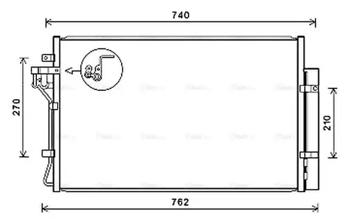 кондензатор, климатизация AVA QUALITY COOLING HY5432D