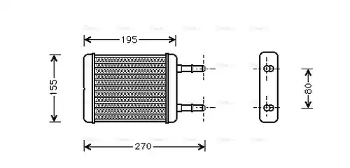 топлообменник, отопление на вътрешното пространство AVA QUALITY COOLING HY6064