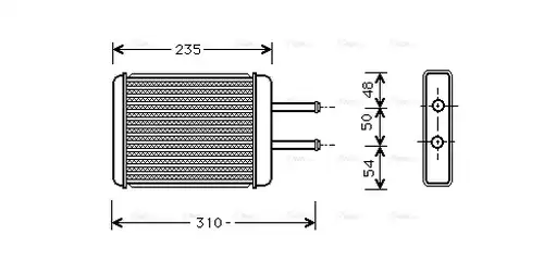 топлообменник, отопление на вътрешното пространство AVA QUALITY COOLING HY6069