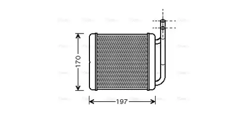 топлообменник, отопление на вътрешното пространство AVA QUALITY COOLING HY6136