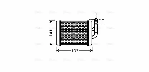 топлообменник, отопление на вътрешното пространство AVA QUALITY COOLING HY6158