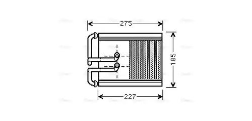 топлообменник, отопление на вътрешното пространство AVA QUALITY COOLING HY6168