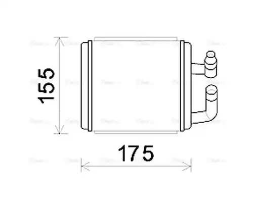 топлообменник, отопление на вътрешното пространство AVA QUALITY COOLING HY6243