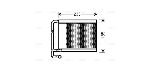 топлообменник, отопление на вътрешното пространство AVA QUALITY COOLING HY6313