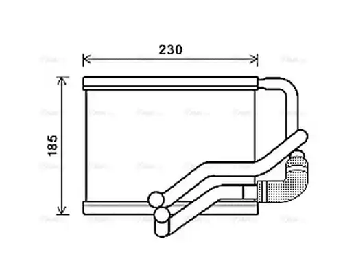 топлообменник, отопление на вътрешното пространство AVA QUALITY COOLING HY6314