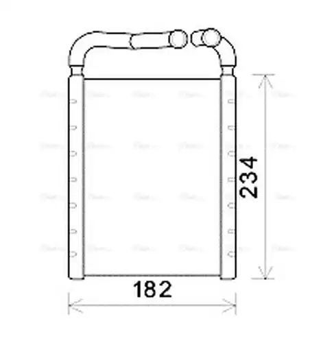 топлообменник, отопление на вътрешното пространство AVA QUALITY COOLING HY6356