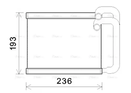 топлообменник, отопление на вътрешното пространство AVA QUALITY COOLING HY6391