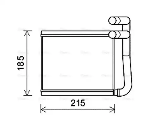 топлообменник, отопление на вътрешното пространство AVA QUALITY COOLING HY6393