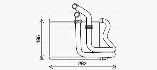 топлообменник, отопление на вътрешното пространство AVA QUALITY COOLING HY6461