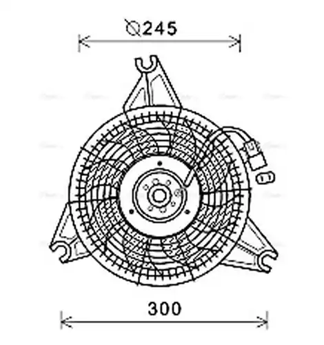 вентилатор, охлаждане на двигателя AVA QUALITY COOLING HY7571