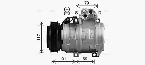 компресор за климатик AVA QUALITY COOLING HYAK599