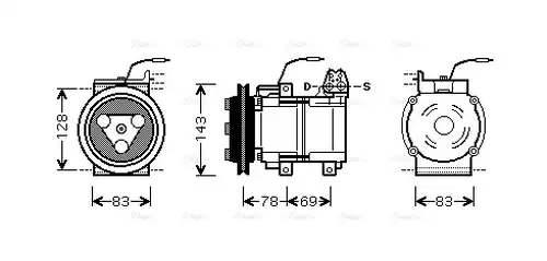 компресор за климатик AVA QUALITY COOLING HYK124