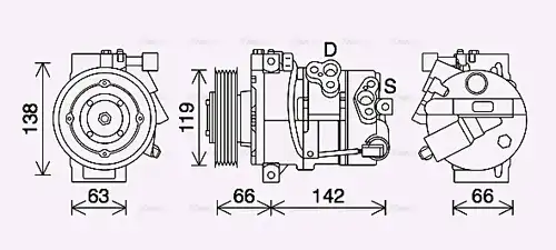 компресор за климатик AVA QUALITY COOLING HYK452